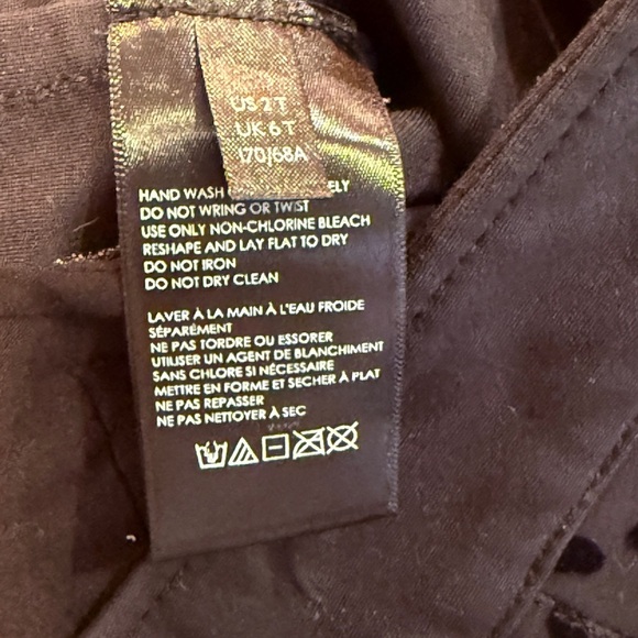 Women’s MAEVE by Anthropologie Eve Ponte Wide-Leg black leopard Pants. Size 2T - Picture 11 of 11